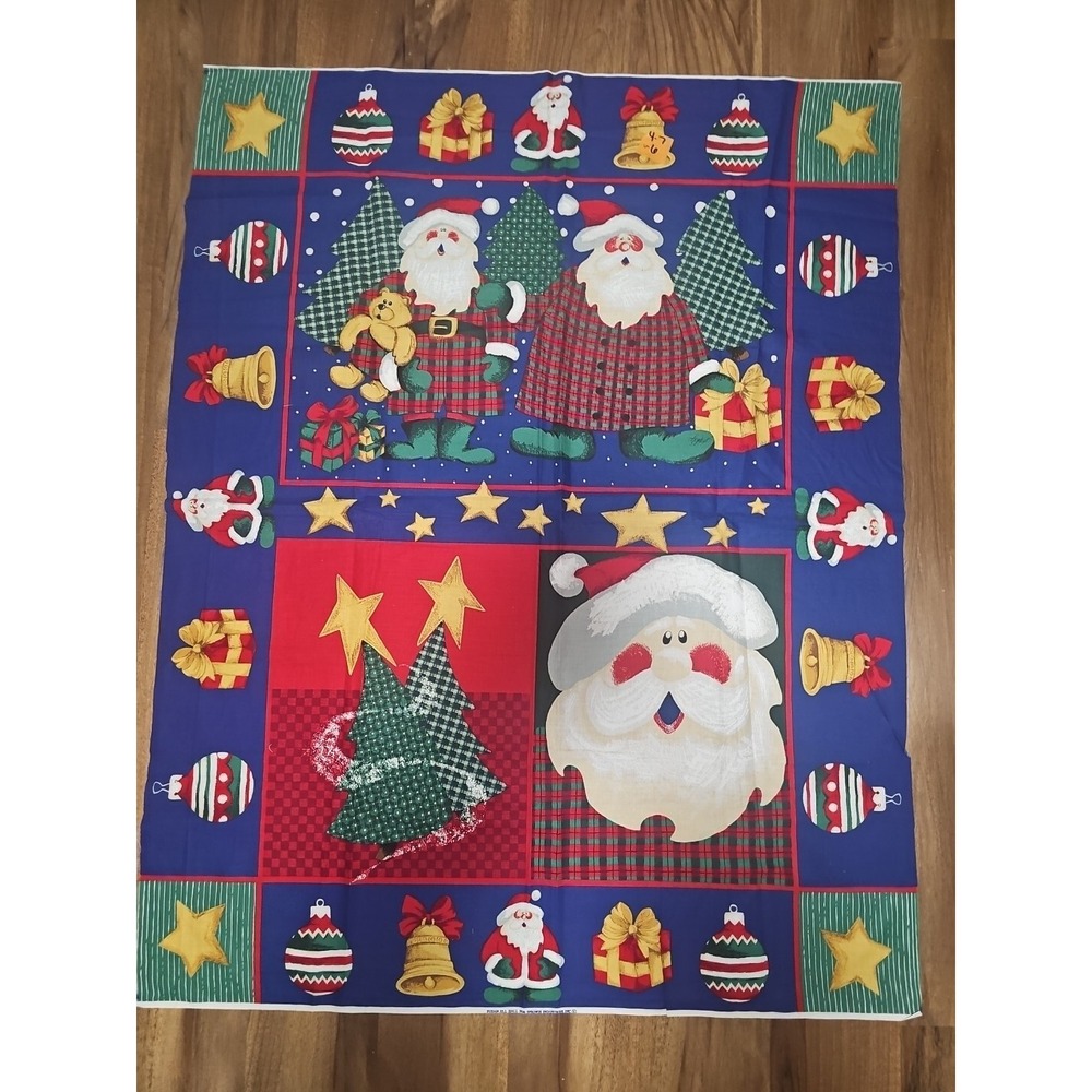 Susan Jill Hall For Springs Industries Vintage Christmas Panel